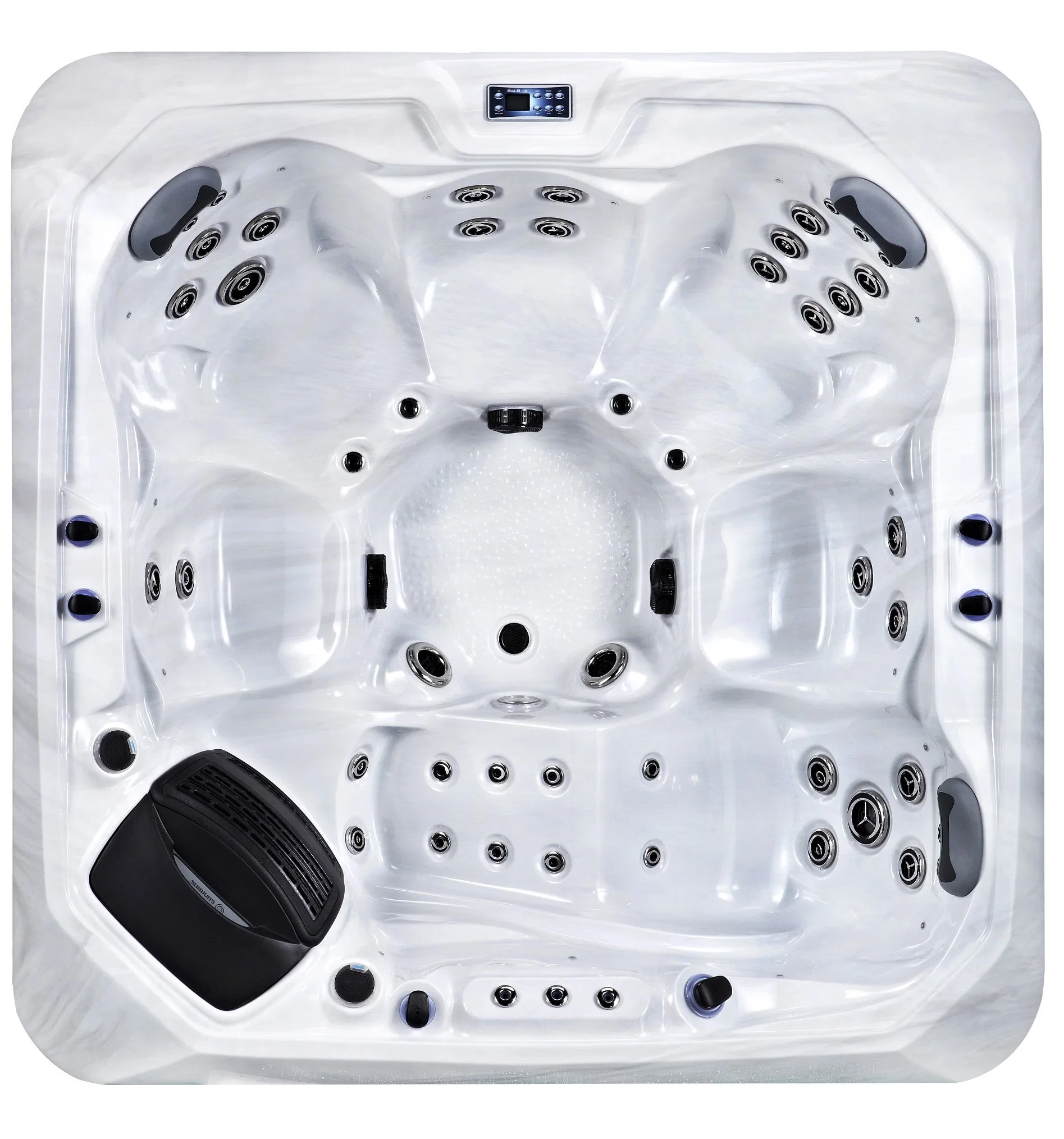 Sunrans Balboa System Hot Tub 6 Persons Whirlpool SPA Tub with LED Lights