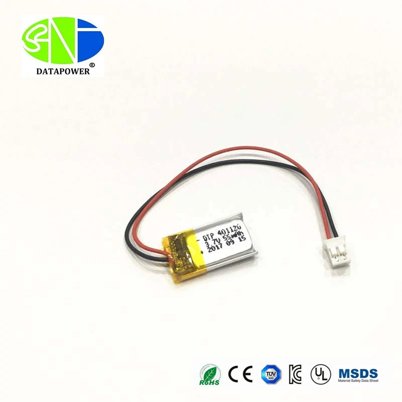 CB Approved Dtp401120 3.7V 55mAh Lipo Battery Lithium Polymer Battery for Earphone Headset