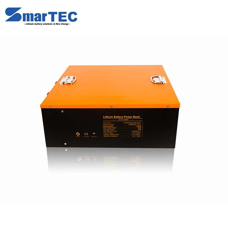 Hierro litio LiFePO4 de energía eléctrica la energía solar 12V 24V 48V 100Ah 200Ah con Bluetooth