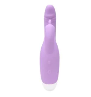 Nuevo Vibrador de Conejo de silicona con cargador USB impermeable para mujer