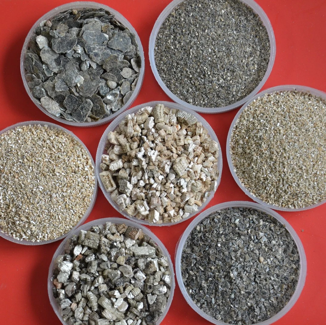 Professional Factory Manufacturing Lightweight Concretes Vermiculite for Insulation in Steelworks