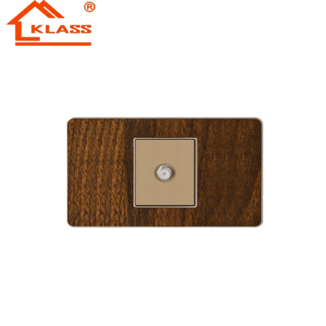 Klass Aussie Acrylic Woodgrain Wall Switch - High-Quality Wall Switch for Australia