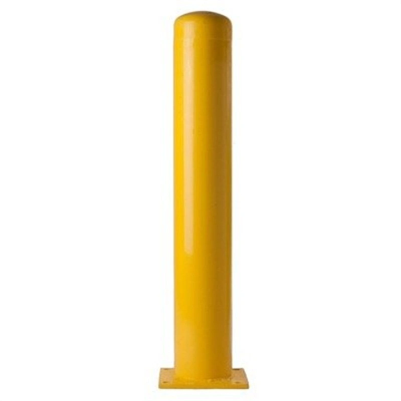 Amarillo Metal superficie de montaje Parking Protección contra impactos Bollard Embalaje fijo Bollards de acero de la zona buena venta