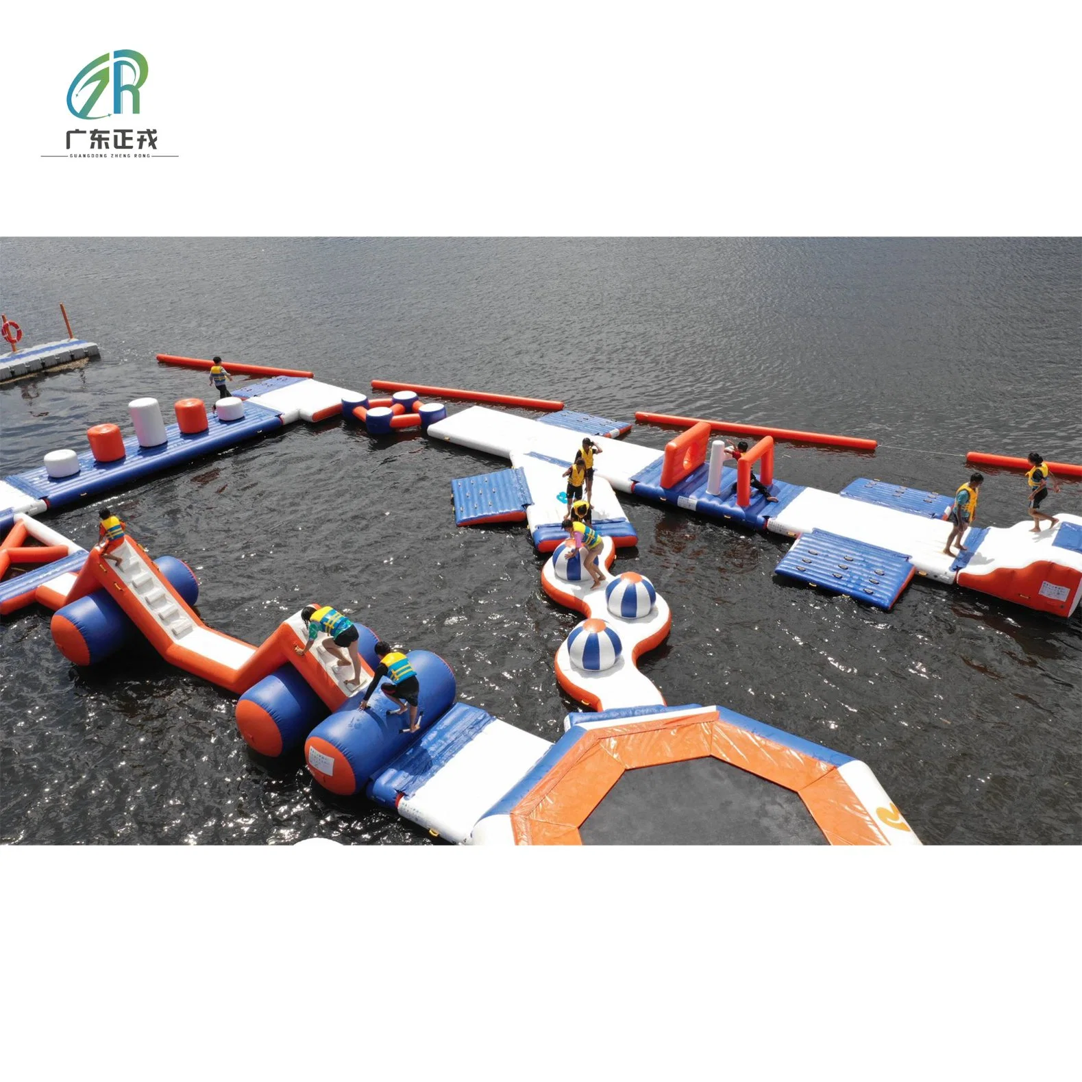 Nuevo diseño Mobile Kids Inflatable Parque acuático de diversiones para los deportes Y parque acuático de ocio