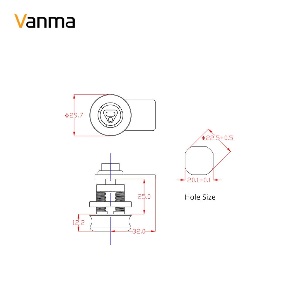 Factory Supply Storage Locker Round Cam Lock for Personal Security