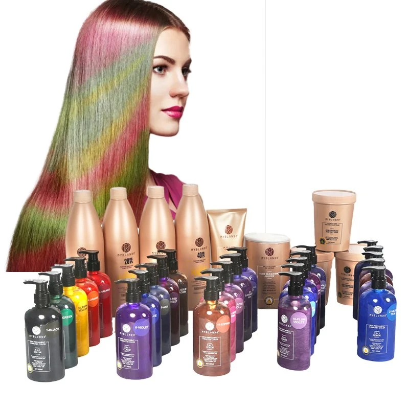 High quality/High cost performance  Wholesale/Supplier Sem Permanent Hair Color Protect Ammonia Free Salon 3 Minutes Fast Hair Dye 300ml