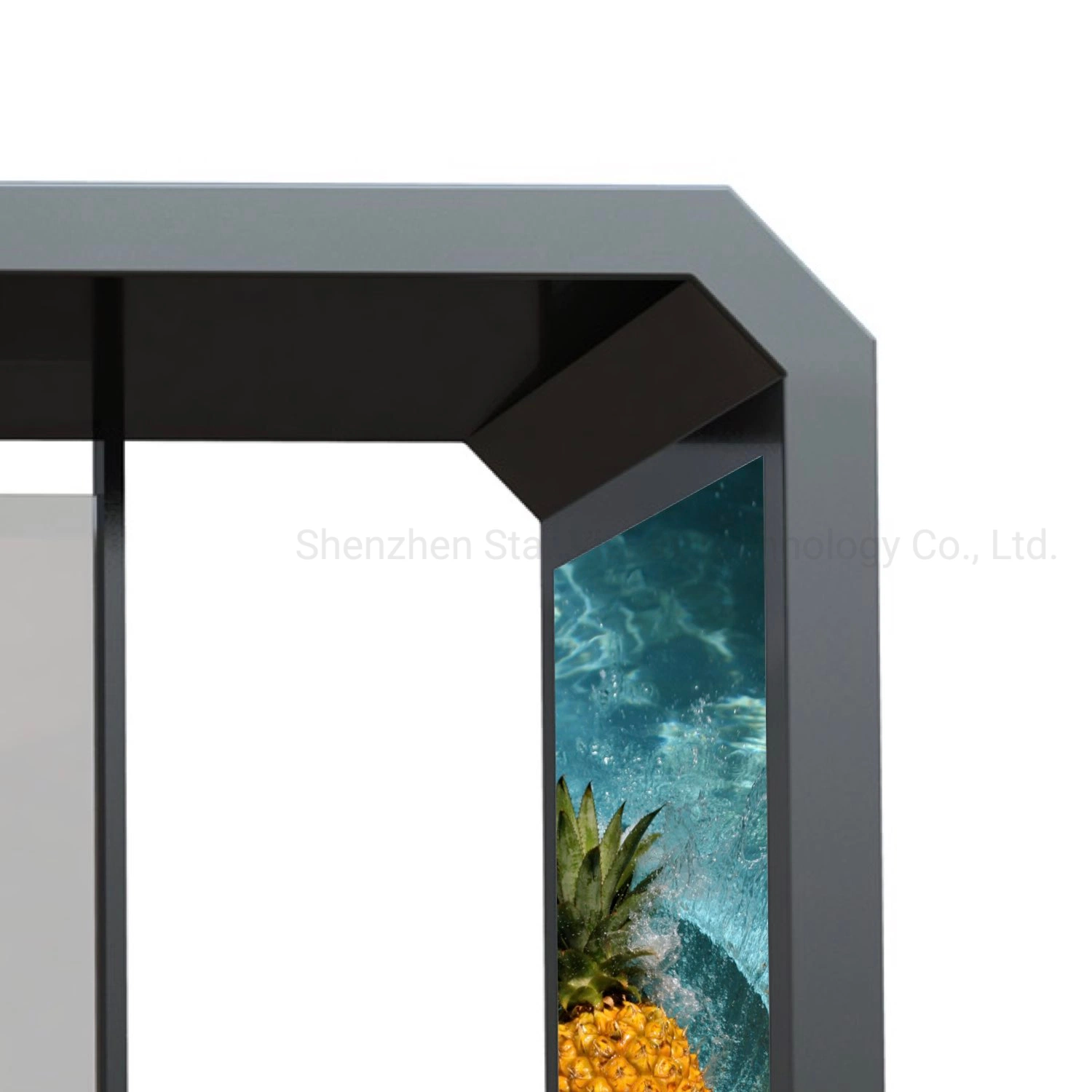 CE Approval Ooh Bus Stop with Waiting Chair and City Light Box