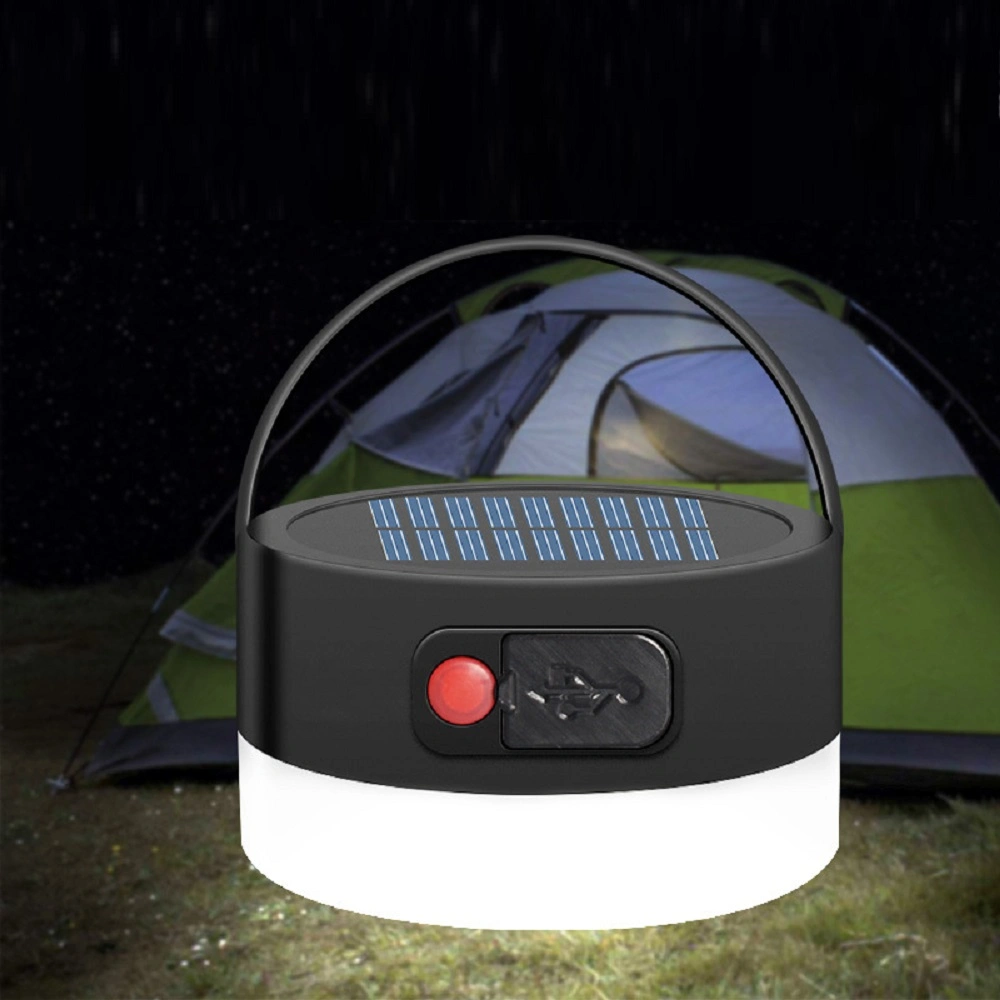 Индикатор использования солнечной энергии является водонепроницаемым кемпинг портативный круглый светодиодный светильник для использования вне помещений висящих кемпинг лампы палатка Wyz18440