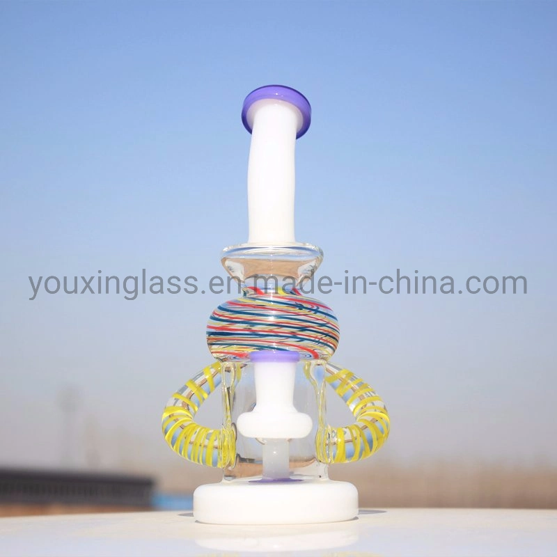 New Product Glass Smoking Water Pipe Glass Bubbler Multicolored