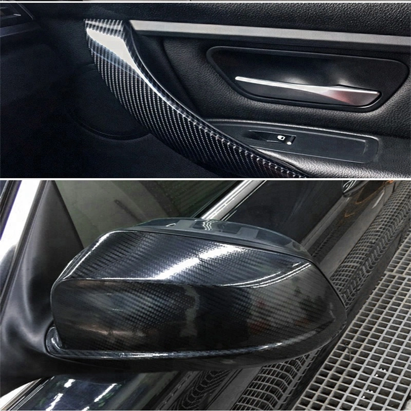 Farbige Günstige Preis Carbon Faser Dehnbare Folie Kunststoff-Verpackungsfolie PVC Material Wasserdichte Vinyl Auto Wraps