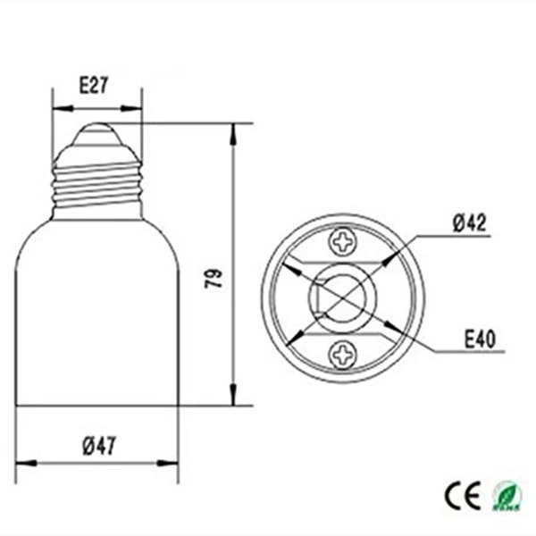 E26 E27 bis E39 E40 Lampenfassung für Glühlampen / Verlängerung / Halter