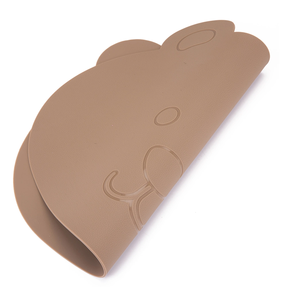 Venda quente Bear Shape mesa de jantar de Silicone Placemat de Mat para crianças