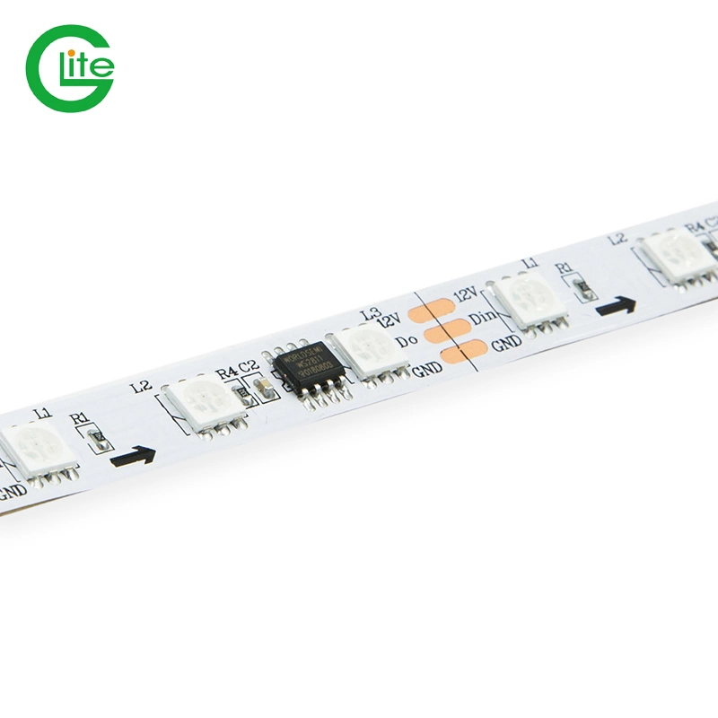 Marcação RoHS Ucs Digital1903 tira RGB LED endereçável endereçável 12V WS2811 Pixel