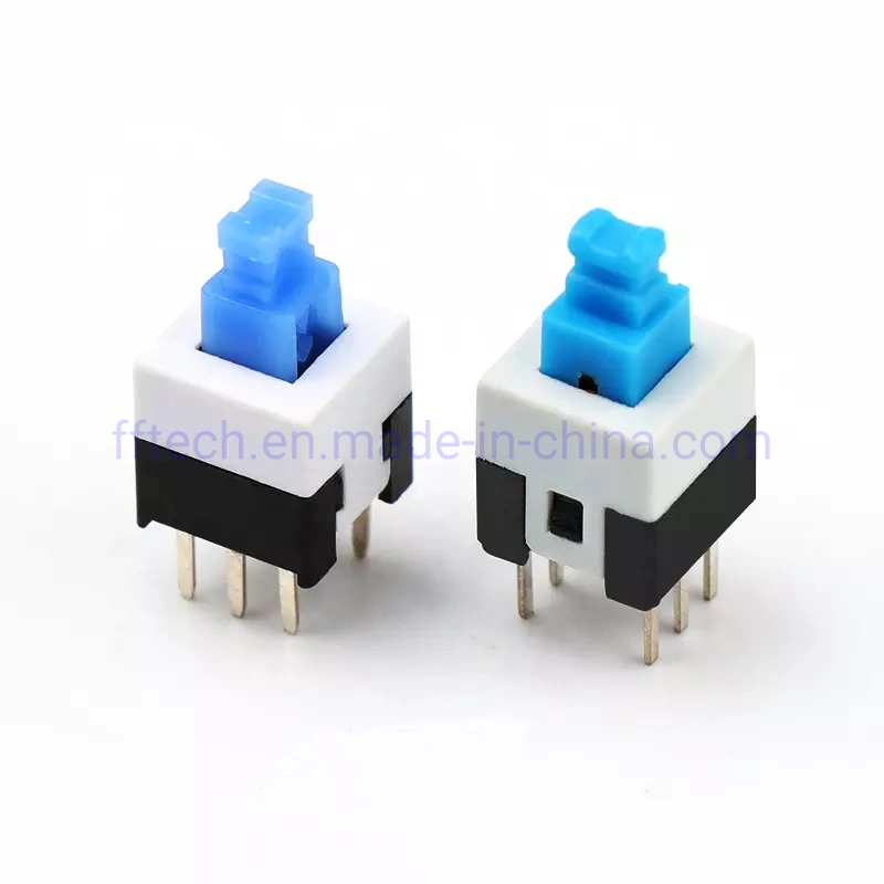 Factory Supply 7*7mm 5.8*5.8mm 8*8mm Push Button Switch Latch Push Switch for Electronic Product