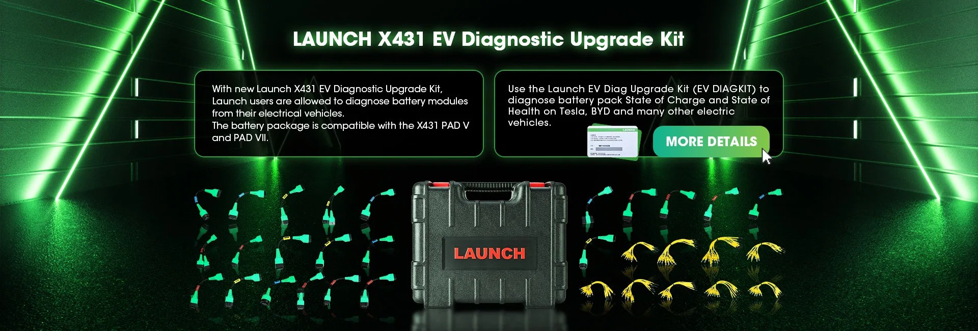 Launch X431 EV Diagnostic Upgrade Kit and Activation Card Energy battery Diagnostics Tool