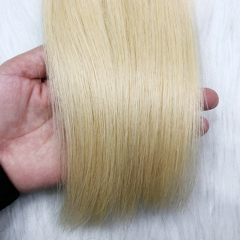 Rubio miel cabello liso Mayorista/Proveedor de paquetes de virgen Raw Cabello Humano brasileño 100% Brasileña Virgen coser en tejido