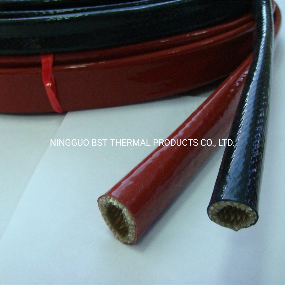 Fuel Line Oil Rubber Hose High Temperature Insulation Products Thermal Fire Armor Silicone Coated Fiberglass Fire Sleeving Protective Heat Shield Sleeve