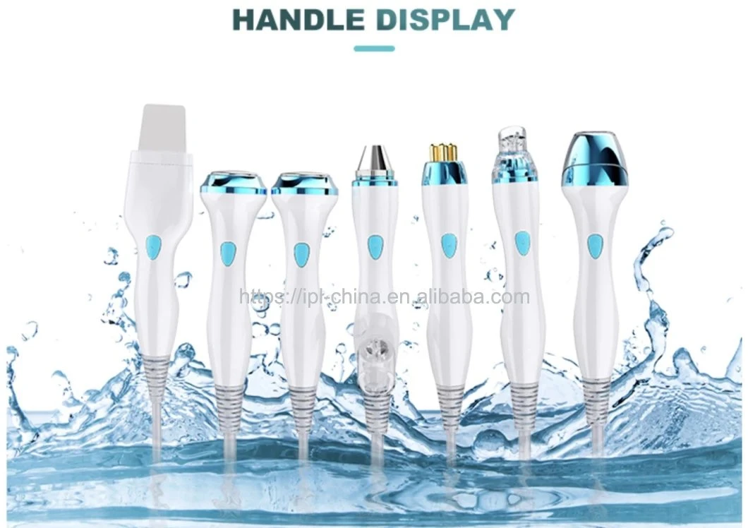 Portable Peeling Cleaning Machine Facial Microdermabrasio 7 in 1 Skin Analyzer Facial H2O2 and Oxygen Beauty Skin Scanner and Analysis Oxygen Facial Machine