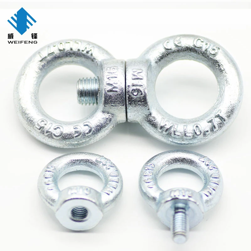 Low Price Q235 Zinc Plated Bulk Packing Rigging Heavy Duty Ring Nut