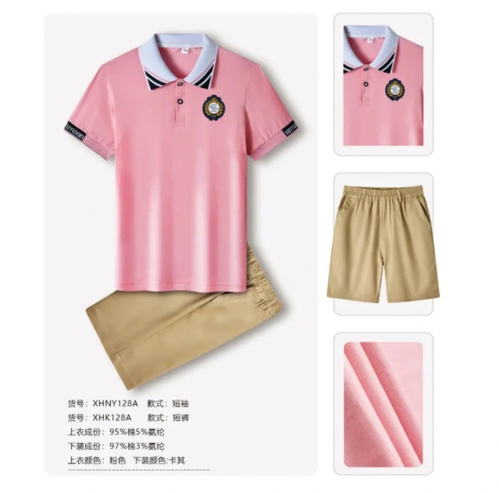 Girls&prime; Skirt Suit Sport Package Shirt with Skirt Set