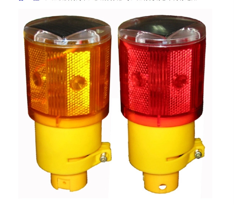 Solar Warning Light Flicker Beacon Road Sign Lamp