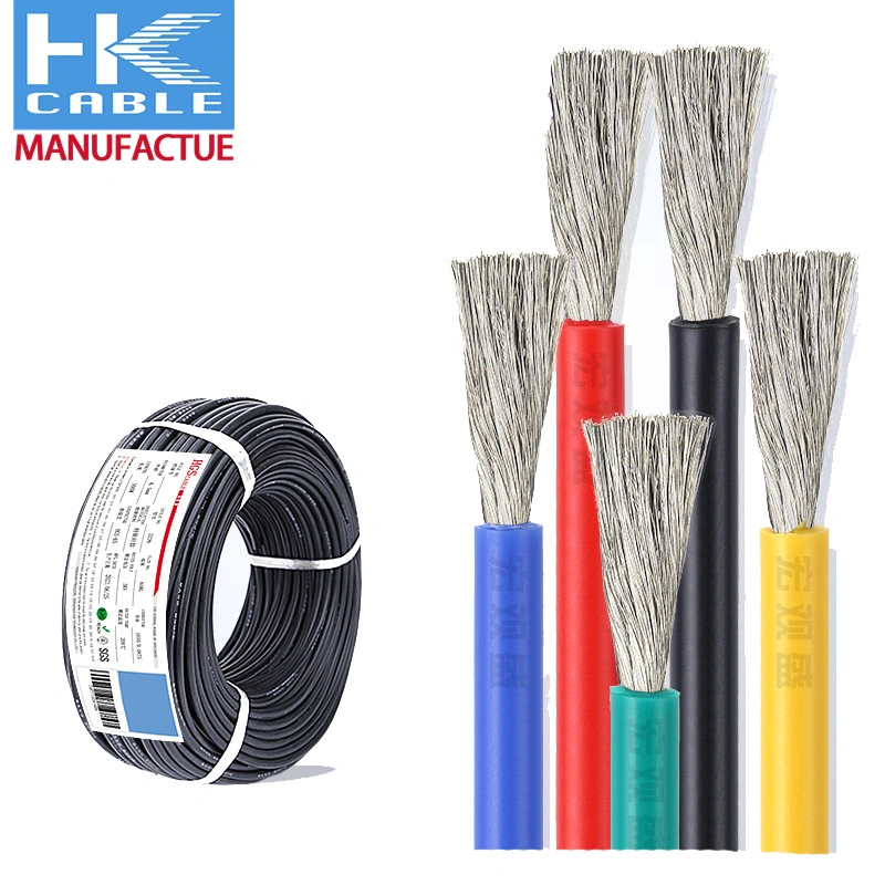 Humo mate transparente de cable de batería 0AWG 6 AWG 10 AWG Cable automotriz CCA Low-Tension cable PVC para kits de amplificador de automóvil