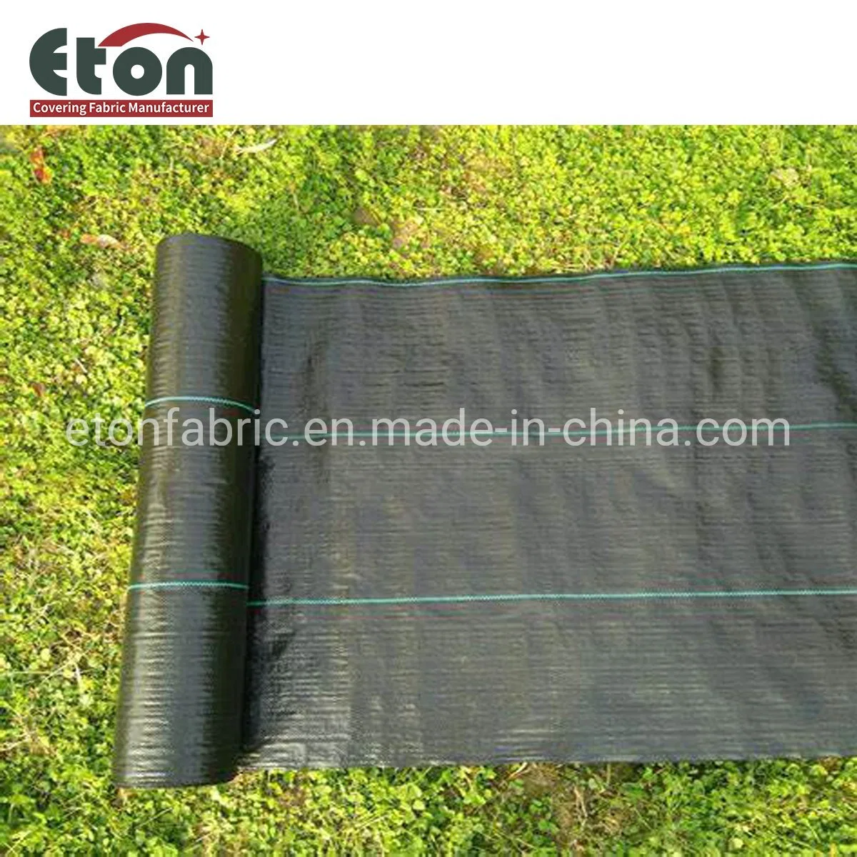 100GSM 6ftx18FT Heavy Duty Plastic Black Garden Stop Grass Ground Cover