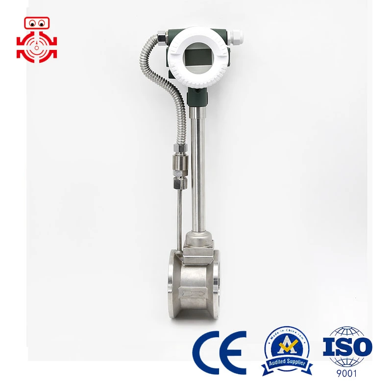 DN150 High-Precision Peanut Oil and Soybean Oil Field Display Flange Connection Hygienic Vortex Flowmeter with Ts Certificate