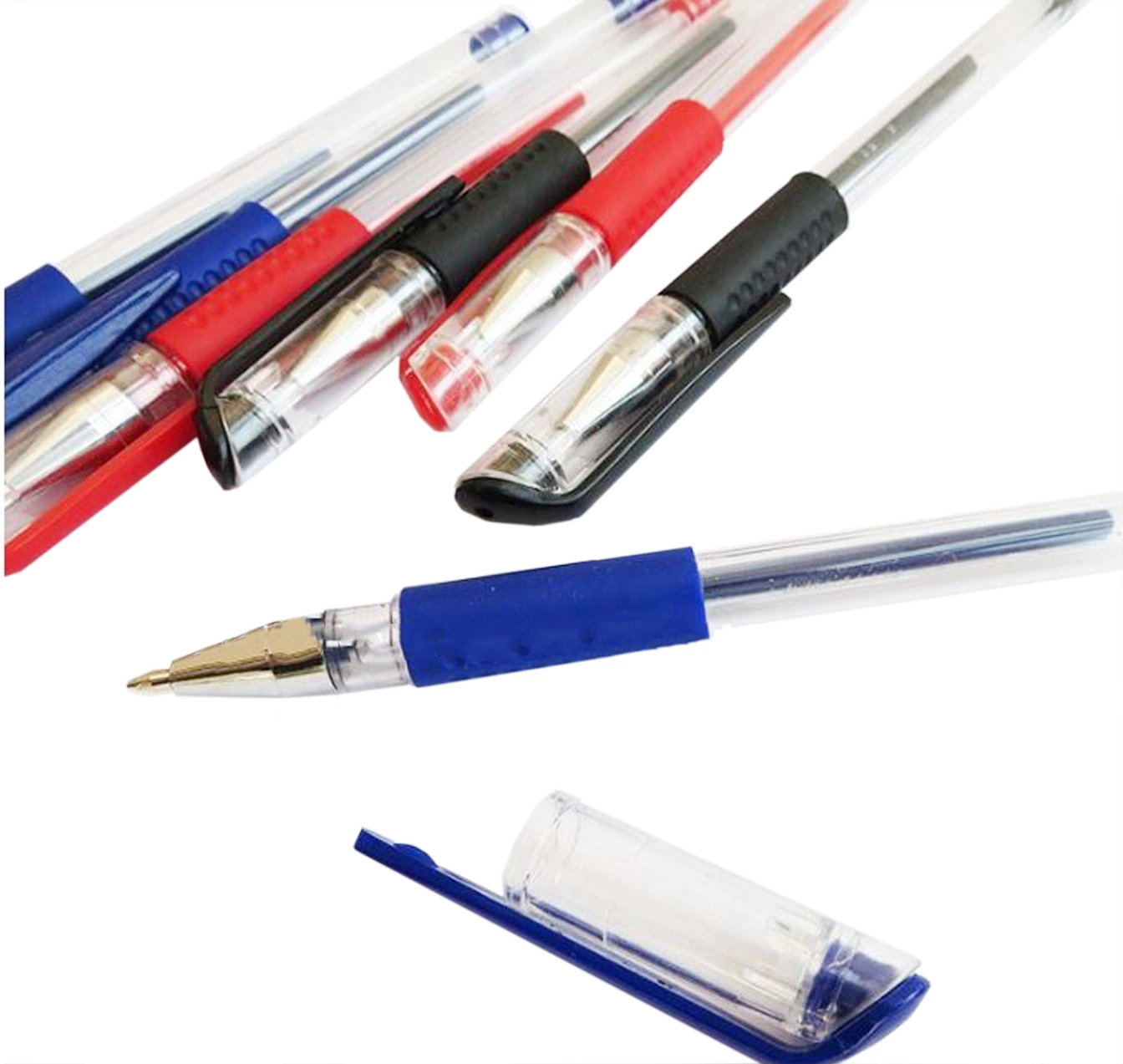 Fashion 4PCS Colorful PVC/Pet Blister Card, Rubber Grip Gel Pens Art Supplies