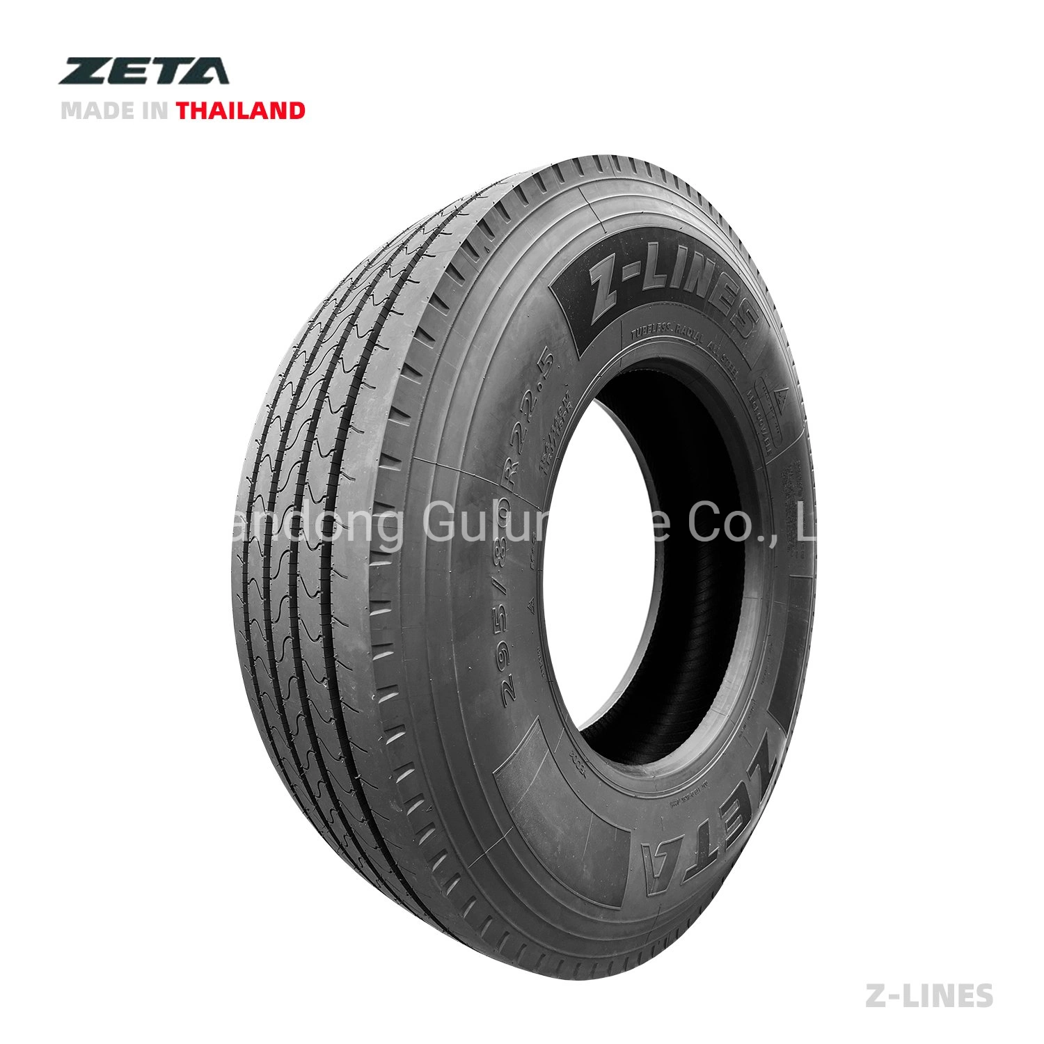 Zeta Brand Thailand Truck Tires Factory 295 80r22.5 315 70r55.5 315 80r22.5 385 65r22.5 7 ans de garantie qualité 250000 kilométrage APPROUVÉ PAR DOT ECE GCC Saso