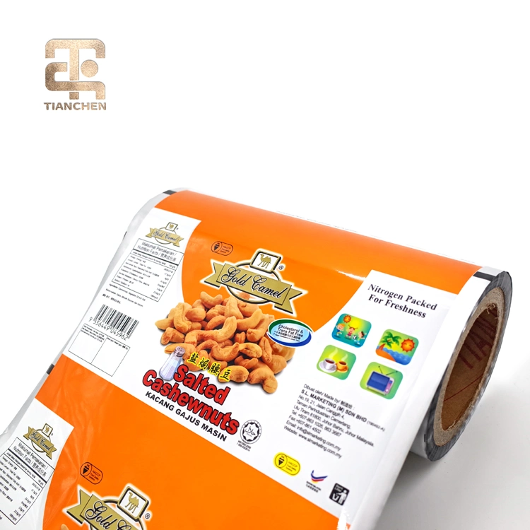 Printed Snack Food Packaging Aluminum Plastic Roll Film