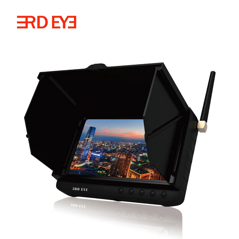 5 Inch LCD Fpv Monitor DVR Receiver 32 Channel with Sunshade (TE981H)