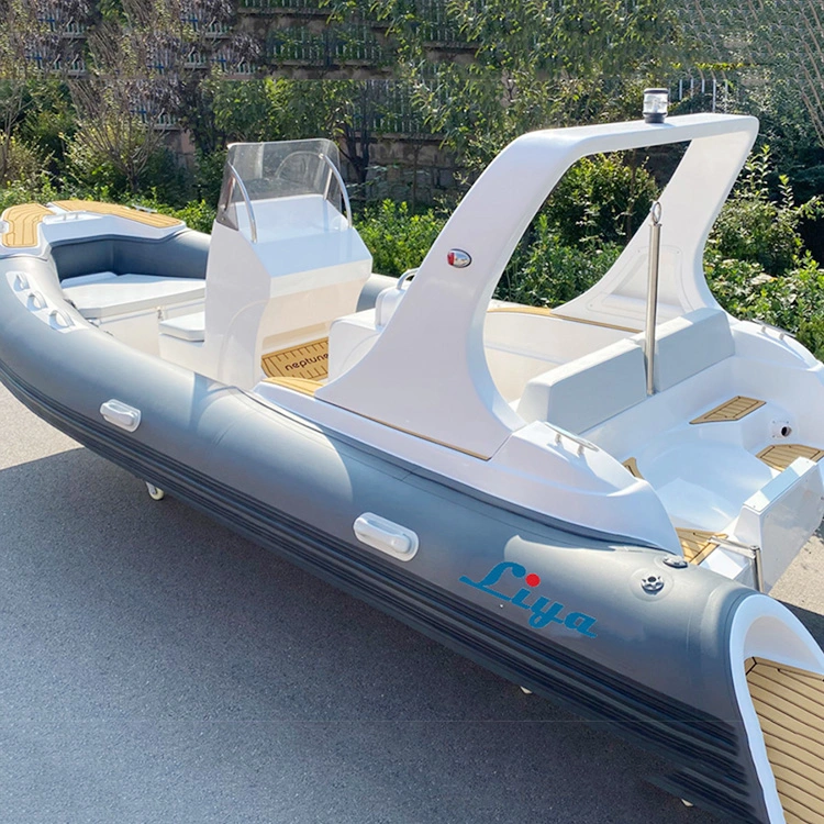 Liya 5.8m-6.6m Inflatable Rib Yacht China Ocean Fishing Boat for Sale