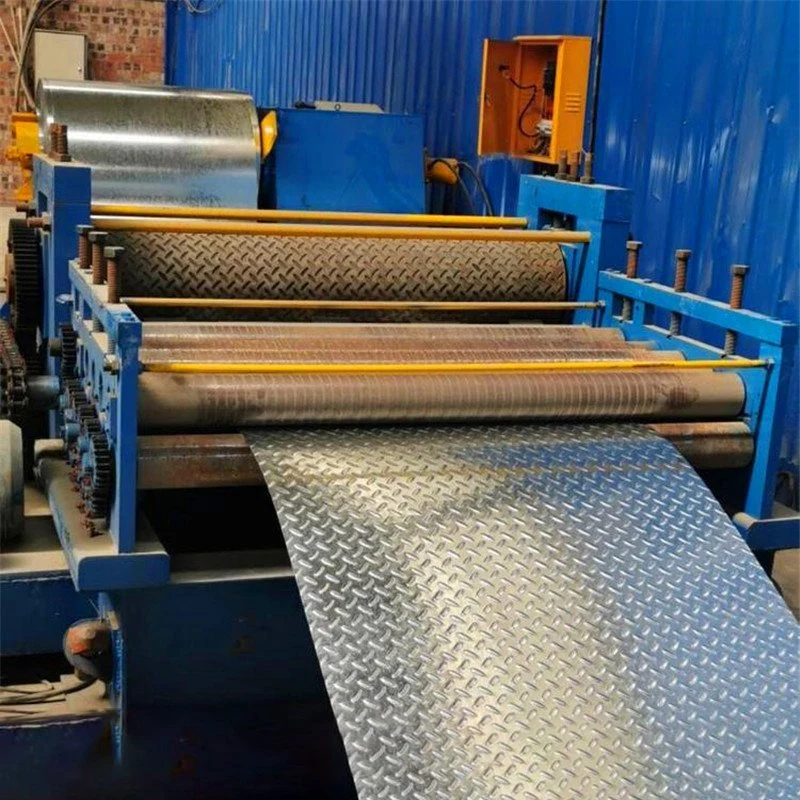 Checkered Plate Embossing Machine Cold Rolling Sheet Wrought Iron Equipment Ordinary Product Automatic as Required Two Years
