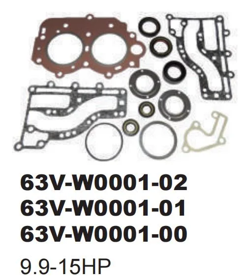 Yamarine Outboard Gasket 63V-11181-A1, Cylinder Head Gasket 63V-11181-A0-00 Fit for 9.9HP/15HP YAMAHA Outboard Engine /Motor