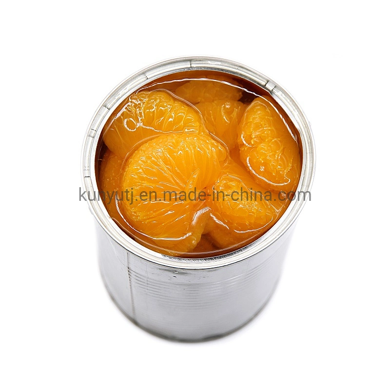 Health Canned Food Canned Mandarin naranjas en lata de sirope claro Naranja