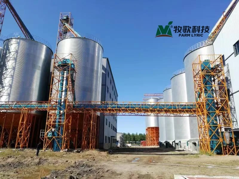 Advanced Technology 5-2000 Tons Galvanized Steel Hopper Bottom Grain Silo