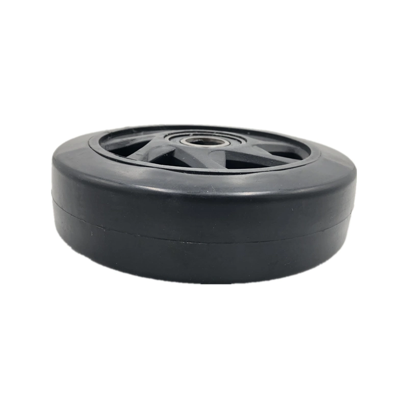 4inch to 10 Inch Heavy Duty Rubber on Caster Wheel Black