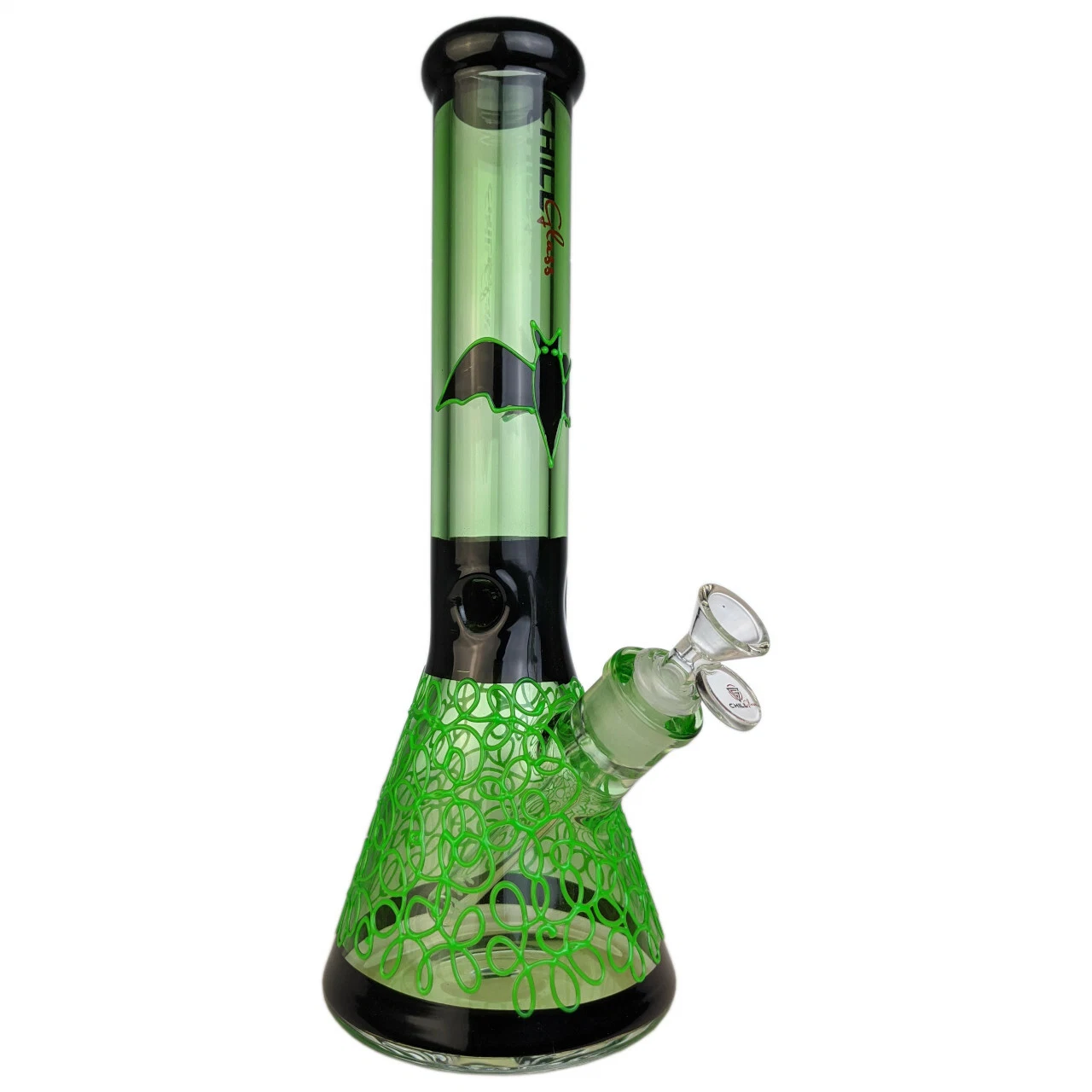 Vidrio ahumado tubo de 14" resplandor en la oscuridad Outerwork Espaguetis Shisha