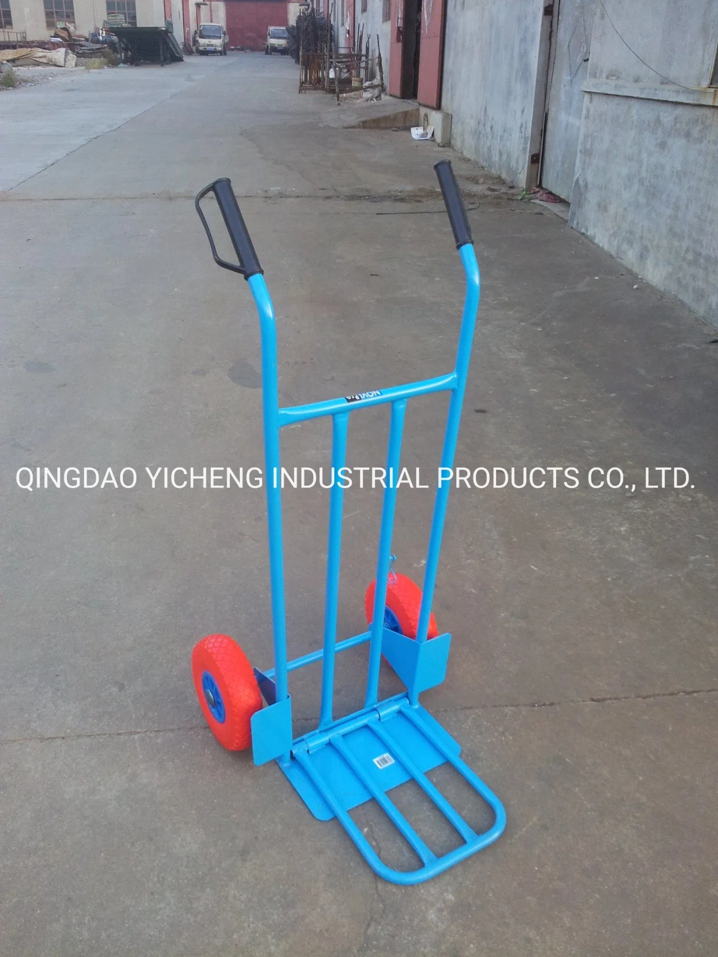 Two Wheels Hand Trolley with Folded Plate