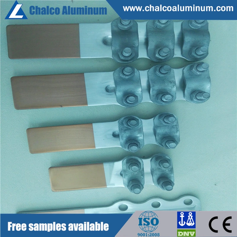 Fabricante China Bi-Metal tira de aluminio revestido de cobre para conductores Adaptadores de Bus Bar