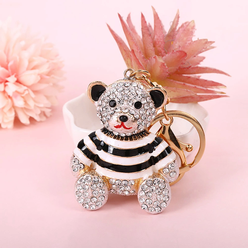 Drilling Bear Alloy Keychain Wholesale/Supplier Cute Accessories Creative Pendant