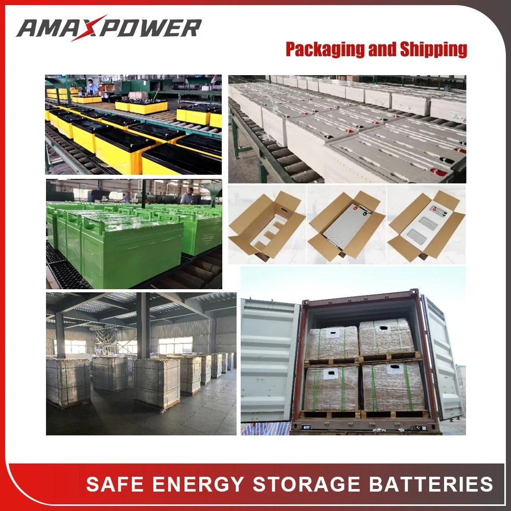 Amaxpower Battery Factory 12V 24ah 33ah 50ah 100ah 150ah 200ah 250ah 300ah Deep Cycle Gel Solar Battery Price