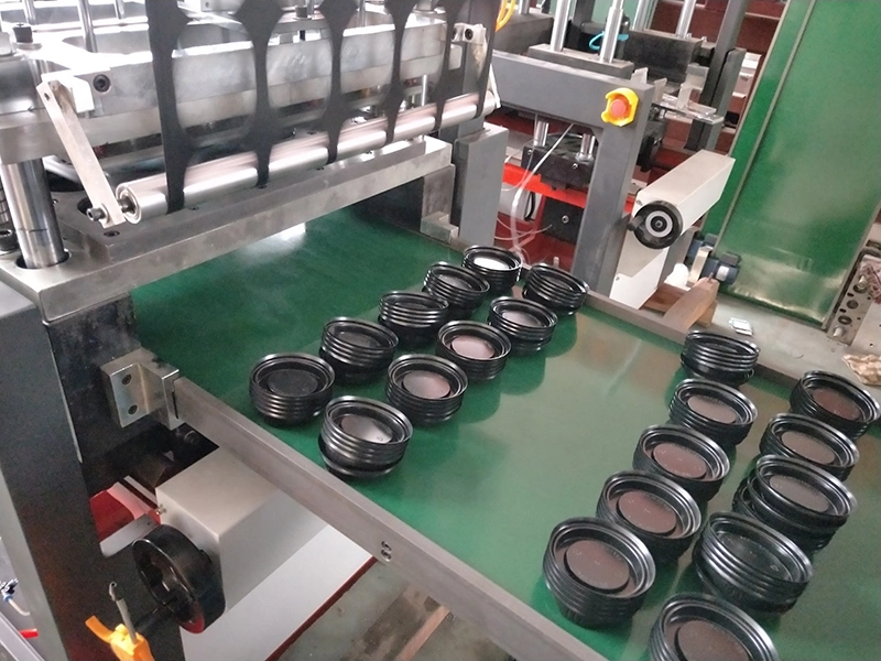 Milk Shake Cup Plastic Cross Hole Lid Forming Machine