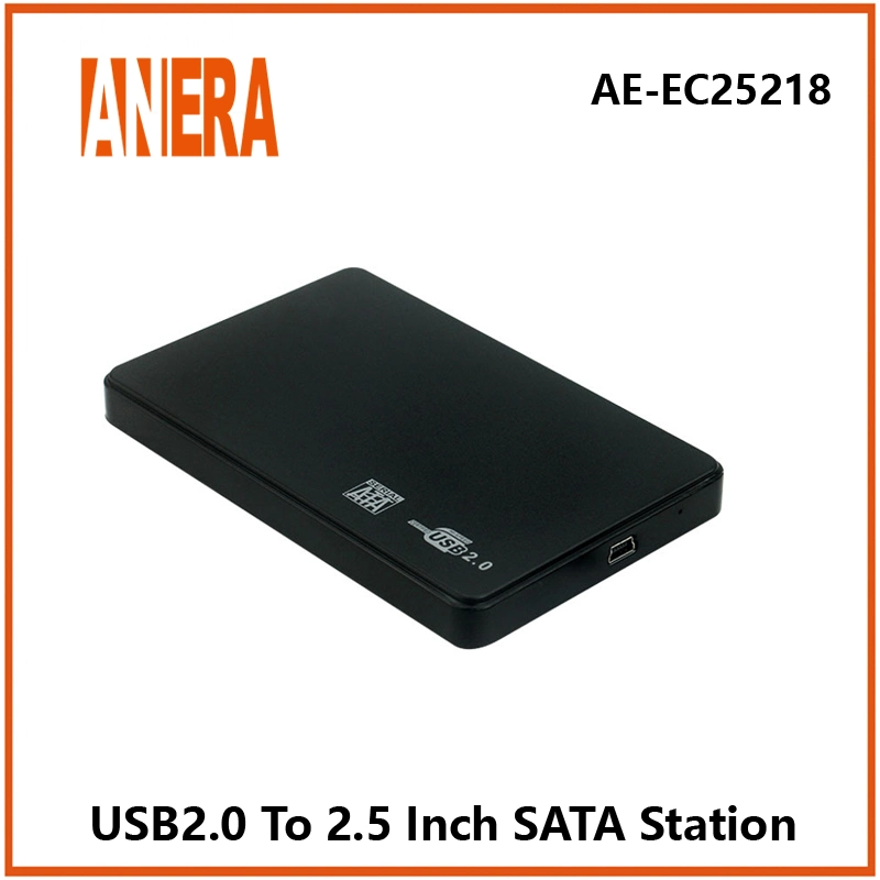 Gehäuse für USB 2,0 auf SATA-Festplatte mit hoher Geschwindigkeit für 2,5-Zoll-SATA-HDD-SSD des Computers