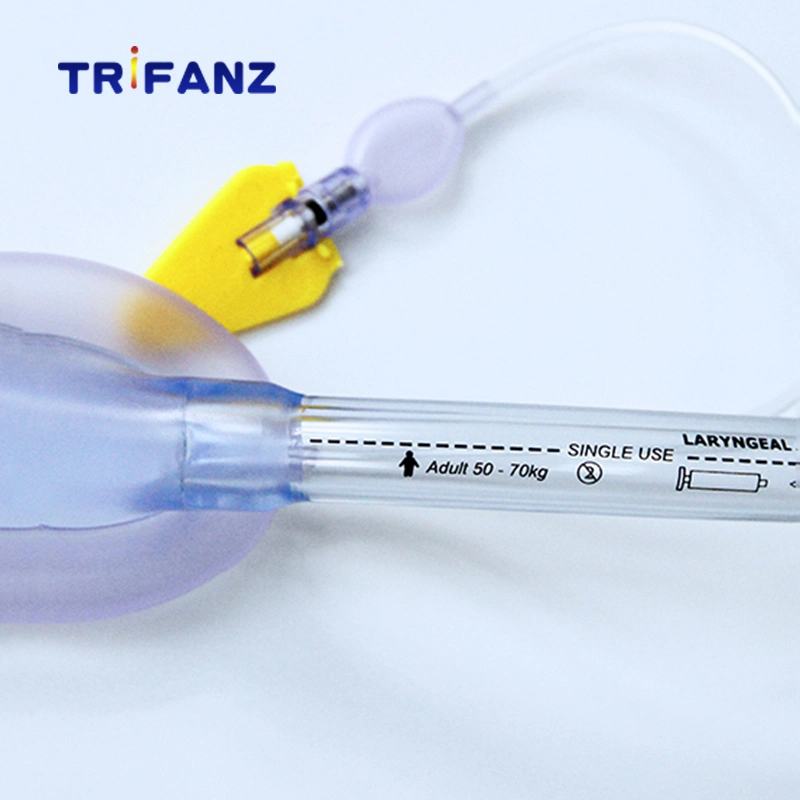 Desechables médicos de las vías respiratorias de PVC cubierta de la laringe