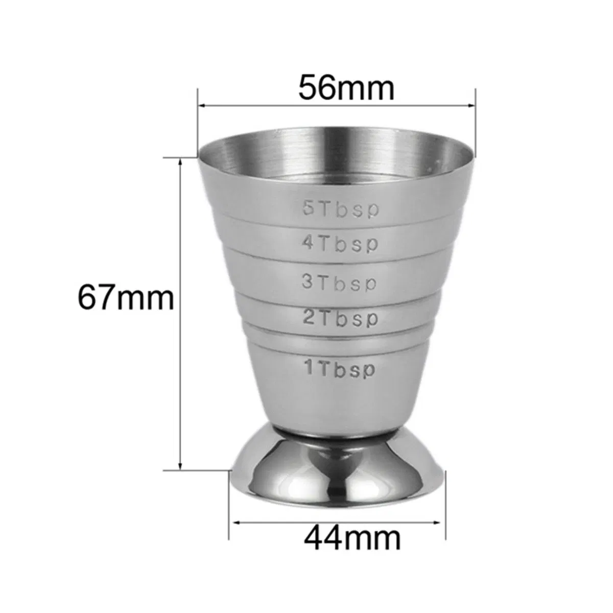 Jigger Cup Bar Shot Cocktail Wine Bartender Mixer Measure Cup for Pub