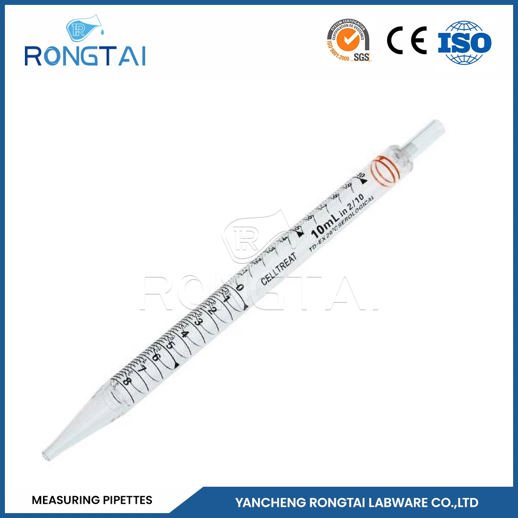 Rongtai Measuring Pipettes Manufacturers Glass Measuring Pipette China Graduated Pipette