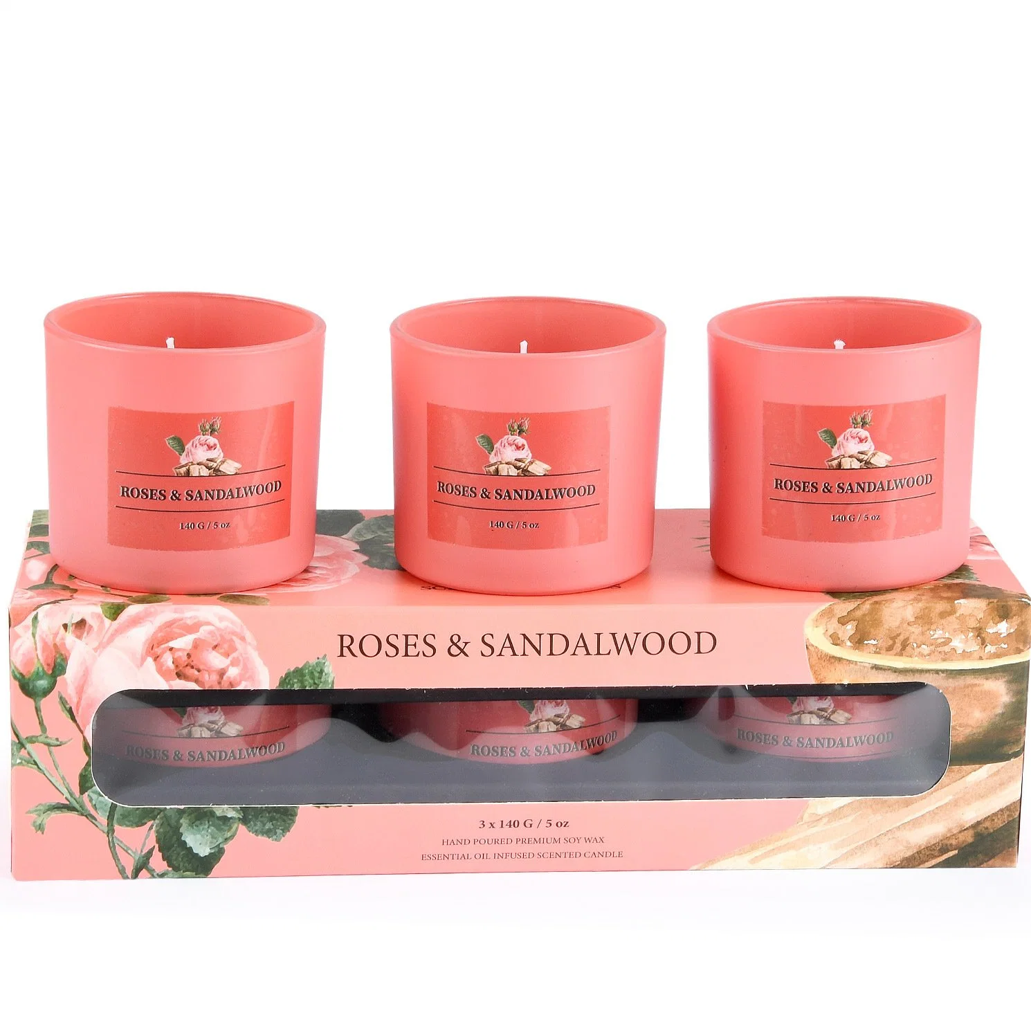 Hot Sale New Scented Aromatherapy Luxury Glass Jar Candles for Home Decoration