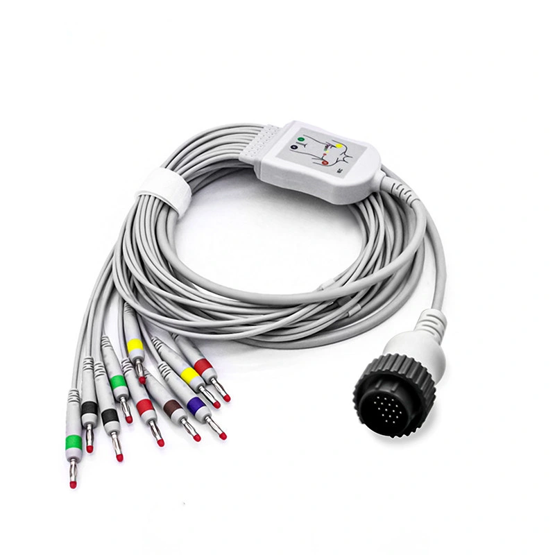 Medical Supplies Spare Parts for 12-Channel Cheap ECG Machine ECG Patient Cable